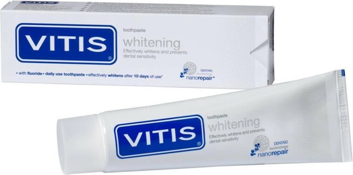 4x Vitis Whitening Tandpasta 75 Ml 7 4x Vitis Whitening Tandpasta 75 Ml - Afbeelding 5