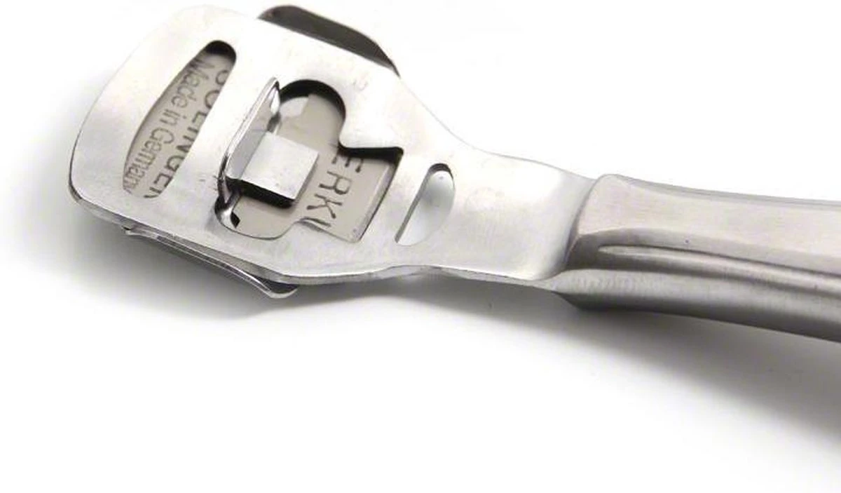 RVS Eeltverwijderaar / Eeltvijl / Eeltschraper / Eeltrasp / Eeltschaaf Met 10 Eelt Mesjes 3 RVS Eeltverwijderaar / Eeltvijl / Eeltschraper / Eeltrasp / Eeltschaaf Met 10 Eelt Mesjes