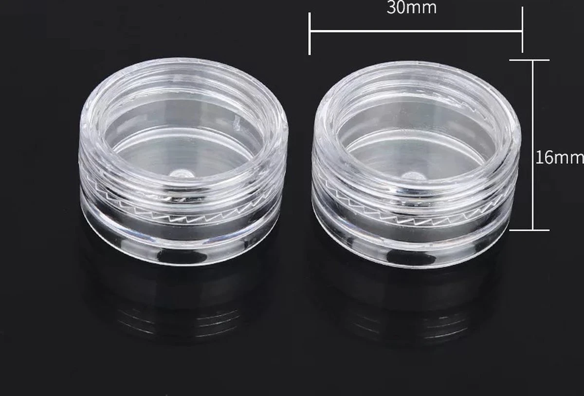 6 Mini Crème Potjes - Proefjes - 3 Grams Potjes - Proef Potjes - Monster Potjes - Cosmetica Potjes - Potjes Met Deksel Plastic 2 Gram- Sample Potjes - Lege Potjes Met Deksel -Zalfpotjes - Plastic Potjes Met Deksel - Potjes Met Schroefdop 6 6 Mini Crème Potjes - Proefjes - 3 Grams Potjes - Proef Potjes - Monster Potjes - Cosmetica Potjes - Potjes Met Deksel Plastic 2 Gram- Sample Potjes - Lege Potjes Met Deksel -Zalfpotjes - Plastic Potjes Met Deksel - Potjes Met Schroefdop - Afbeelding 4