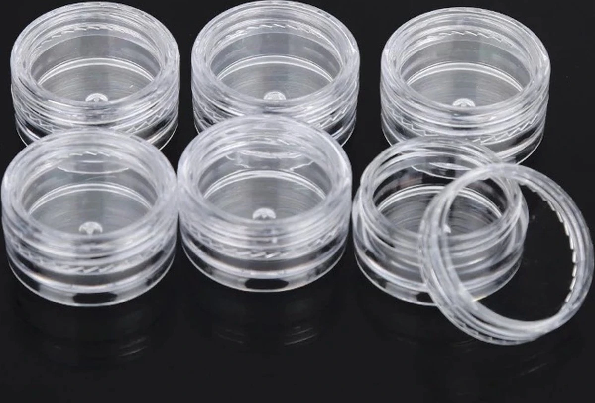 6 Mini Crème Potjes - Proefjes - 3 Grams Potjes - Proef Potjes - Monster Potjes - Cosmetica Potjes - Potjes Met Deksel Plastic 2 Gram- Sample Potjes - Lege Potjes Met Deksel -Zalfpotjes - Plastic Potjes Met Deksel - Potjes Met Schroefdop 3 6 Mini Crème Potjes - Proefjes - 3 Grams Potjes - Proef Potjes - Monster Potjes - Cosmetica Potjes - Potjes Met Deksel Plastic 2 Gram- Sample Potjes - Lege Potjes Met Deksel -Zalfpotjes - Plastic Potjes Met Deksel - Potjes Met Schroefdop