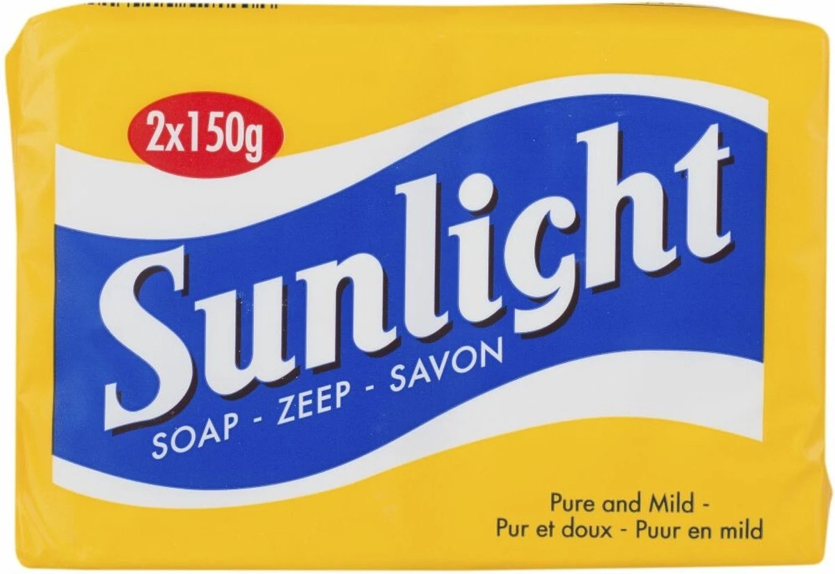SUNLIGHT Zeep Huishoudzeep 2 X 150 G 3 SUNLIGHT Zeep Huishoudzeep 2 X 150 G