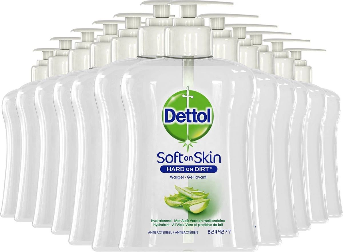 Dettol - Handzeep - Verzachtend – Aloe Vera - 250ml X12 7 Dettol - Handzeep - Verzachtend – Aloe Vera - 250ml X12 - Afbeelding 5