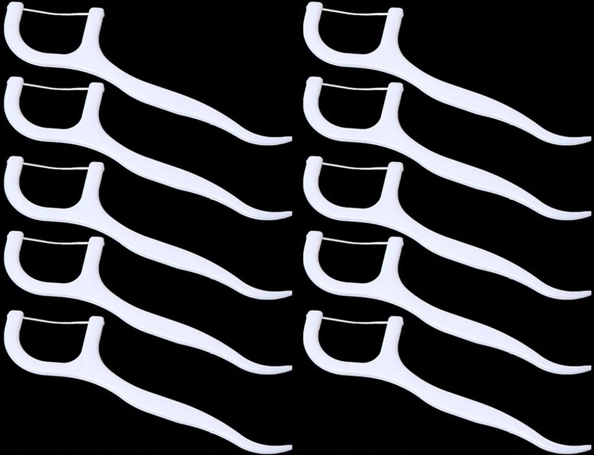 Merkloos Tanden Flosser - 50 Stuks – Tandenstoker Flosser - Wit 5 Merkloos Tanden Flosser - 50 Stuks – Tandenstoker Flosser - Wit - Afbeelding 3