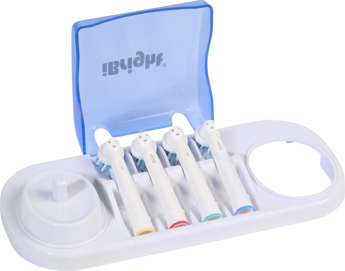 IBright Elektrische Tandenborstel Houder & Opzetborstelhouder - Met Opbergunit Voor 4 Opzetborstels - Universeel - Geschikt Voor Oral B Toothbrush 3 IBright Elektrische Tandenborstel Houder & Opzetborstelhouder - Met Opbergunit Voor 4 Opzetborstels - Universeel - Geschikt Voor Oral B Toothbrush