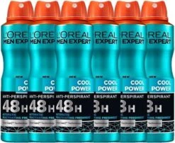 L’Oréal Paris Men Expert Cool Powder Deodorant Spray - 6 X 150 Ml 7 L’Oréal Paris Men Expert Cool Powder Deodorant Spray - 6 X 150 Ml -Winkel Voor Persoonlijke Verzorging 1200x982 2