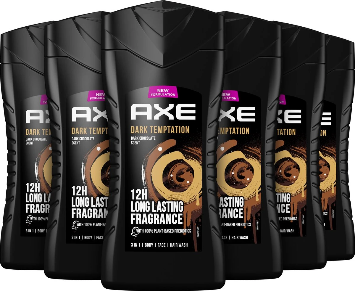 Axe Dark Temptation 3-in-1 Douchegel - 6 X 250 Ml - Voordeelverpakking 4 Axe Dark Temptation 3-in-1 Douchegel - 6 X 250 Ml - Voordeelverpakking - Afbeelding 2