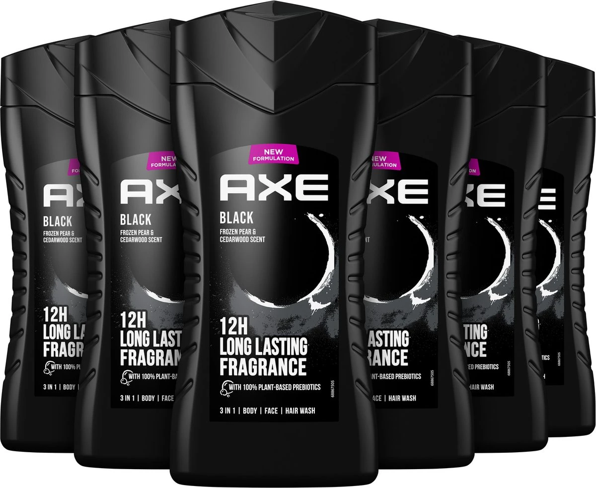 Axe Black 3-in-1 Douchegel - 6 X 250 Ml - Voordeelverpakking 4 Axe Black 3-in-1 Douchegel - 6 X 250 Ml - Voordeelverpakking - Afbeelding 2