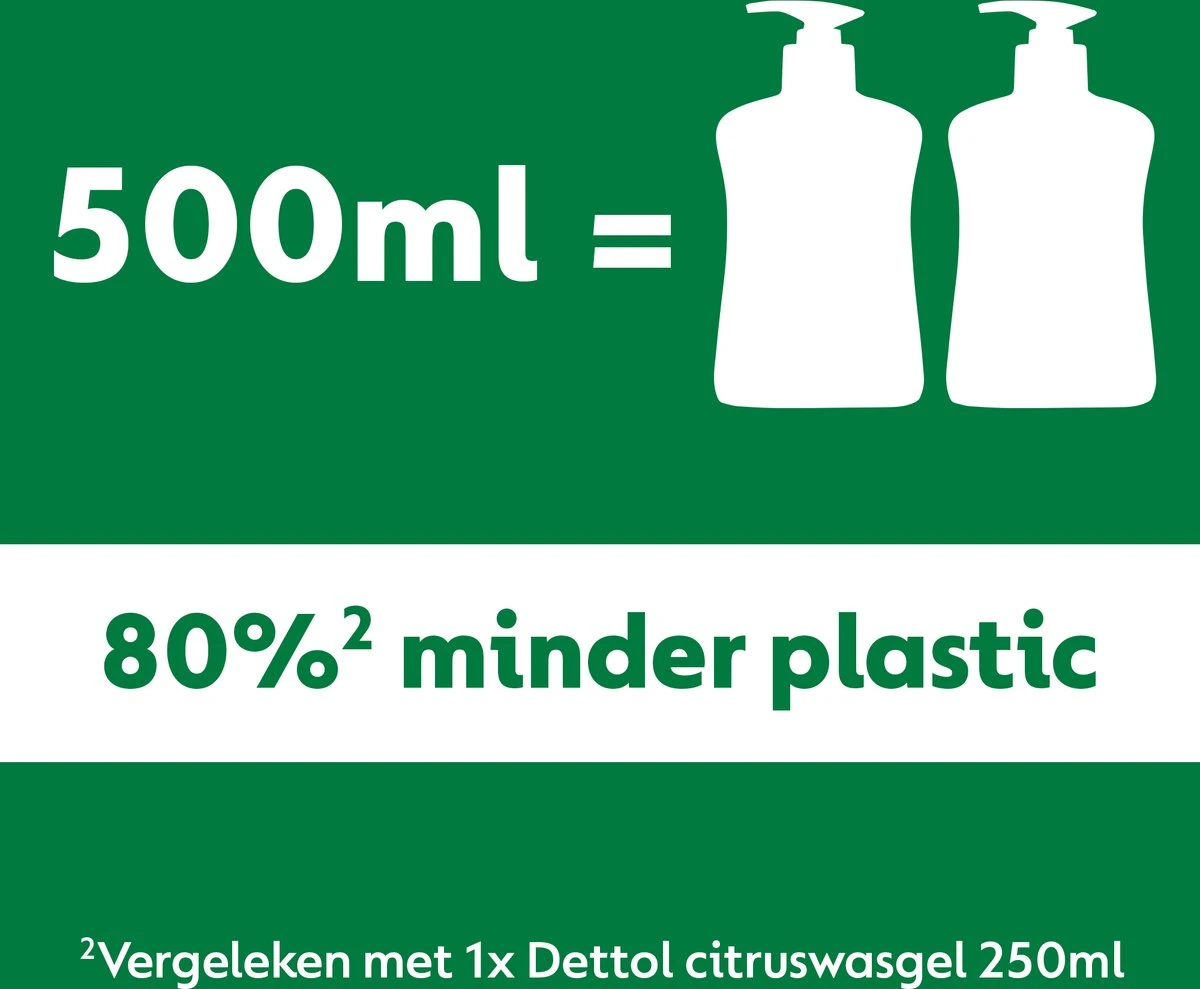 Dettol - 3L Handzeep Navulling - Antibacterieel - Jasmijn 3x500ml - Citrus 3x500ml - Voordeelverpakking 5 Dettol - 3L Handzeep Navulling - Antibacterieel - Jasmijn 3x500ml - Citrus 3x500ml - Voordeelverpakking - Afbeelding 3