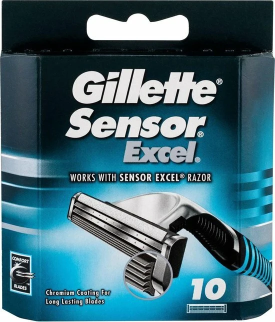 Gillette Sensor Excel Scheermesjes (10st.) 4 Gillette Sensor Excel Scheermesjes (10st.) - Afbeelding 2