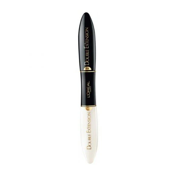 L'Oreal Paris Double Extension Fortifying Extending Mascara - Extra Black - 2x6ml 4 L'Oreal Paris Double Extension Fortifying Extending Mascara - Extra Black - 2x6ml - Afbeelding 2