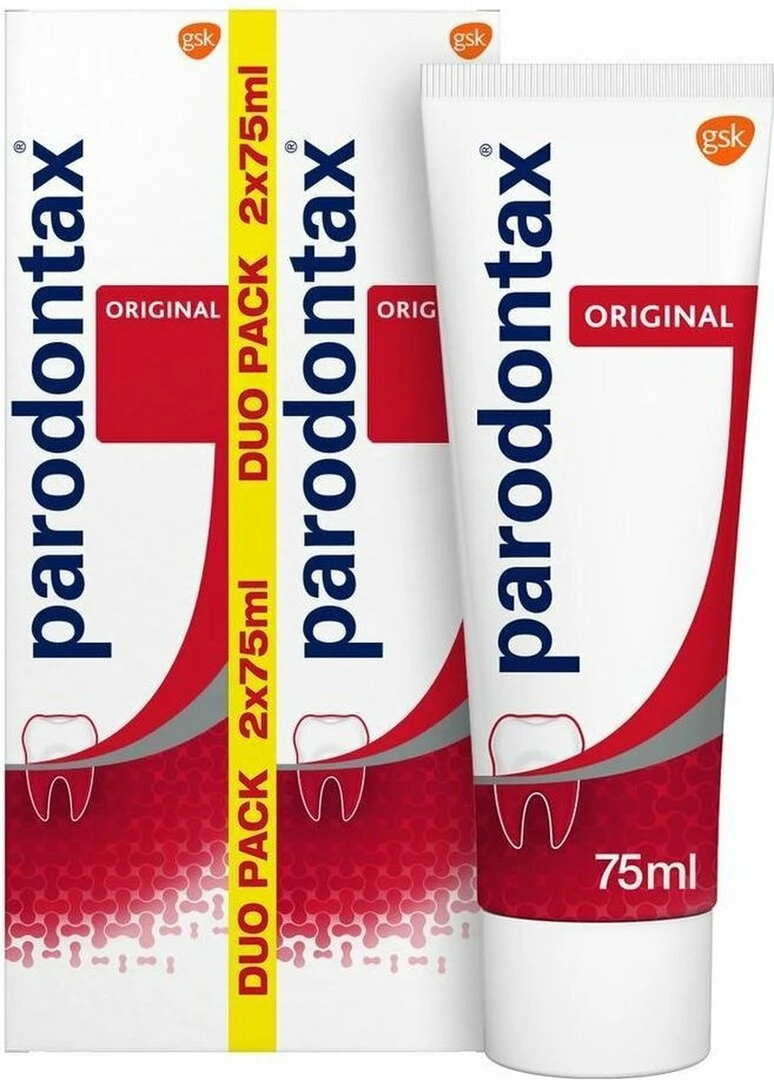 Parodontax Tandpasta - Original Fluoride - Traditionele Smaak - 2 X 75 ML 4 Parodontax Tandpasta - Original Fluoride - Traditionele Smaak - 2 X 75 ML - Afbeelding 2