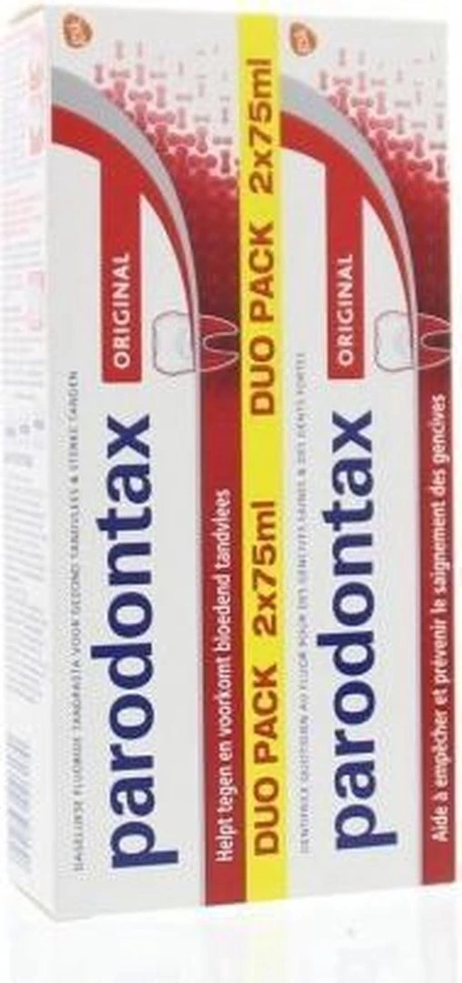 Parodontax Tandpasta - Original Fluoride - Traditionele Smaak - 2 X 75 ML 6 Parodontax Tandpasta - Original Fluoride - Traditionele Smaak - 2 X 75 ML - Afbeelding 4