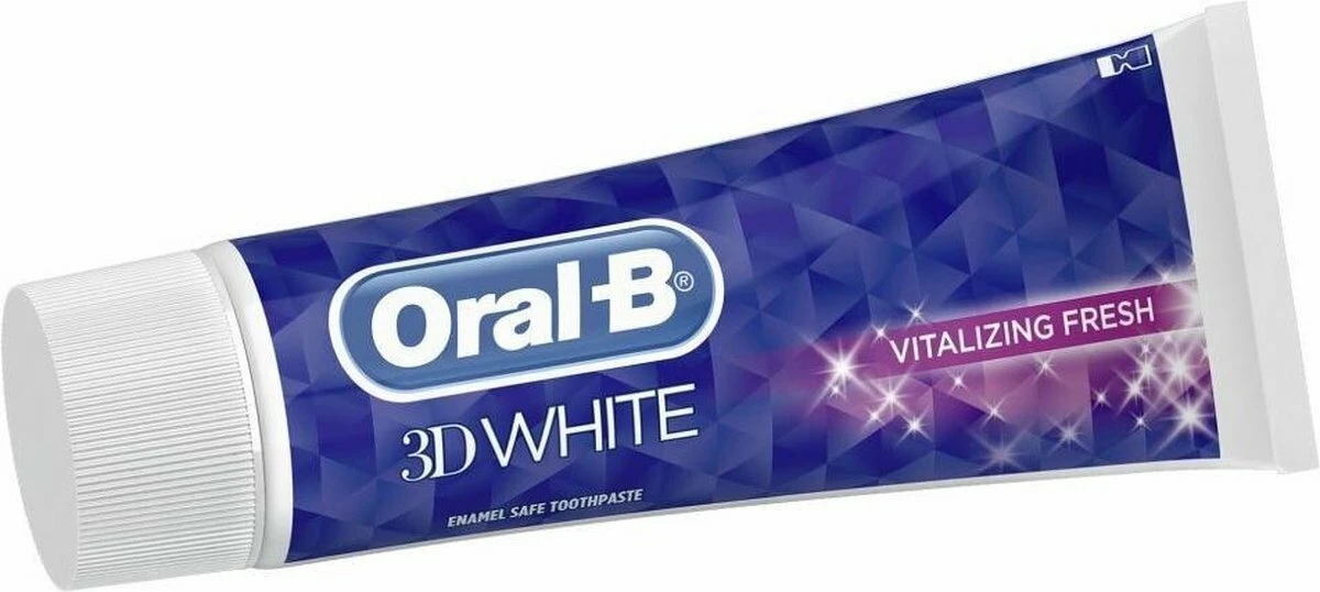 Oral B Oral-B 3D White Vitalize - Voor Witte Tanden - Tandpasta 75ml 4 Oral B Oral-B 3D White Vitalize - Voor Witte Tanden - Tandpasta 75ml - Afbeelding 2