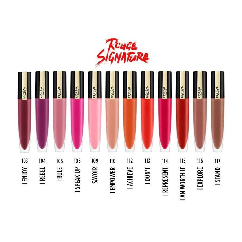 L'Oreal L'Oréal Paris Rouge Signature Lippenstift - 109 I Savor - Roze - Vloeibare Lipstick 7 L'Oreal L'Oréal Paris Rouge Signature Lippenstift - 109 I Savor - Roze - Vloeibare Lipstick - Afbeelding 5