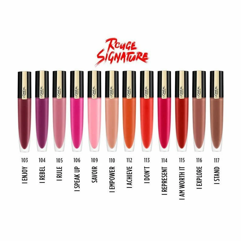 L'Oreal L'Oréal Paris Rouge Signature Lippenstift - 110 I Empower 9 L'Oreal L'Oréal Paris Rouge Signature Lippenstift - 110 I Empower - Afbeelding 7