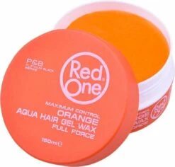 Red One Orange - Aqua Hair Wax Full Force - Maximum Control - Oranje Haar Wax Red One 150 Ml