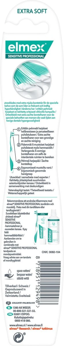 Elmex Sensitive Professional Zachte Tandenborstel Extra Soft - 3 Stuks - Voordeelverpakking 10 Elmex Sensitive Professional Zachte Tandenborstel Extra Soft - 3 Stuks - Voordeelverpakking - Afbeelding 8