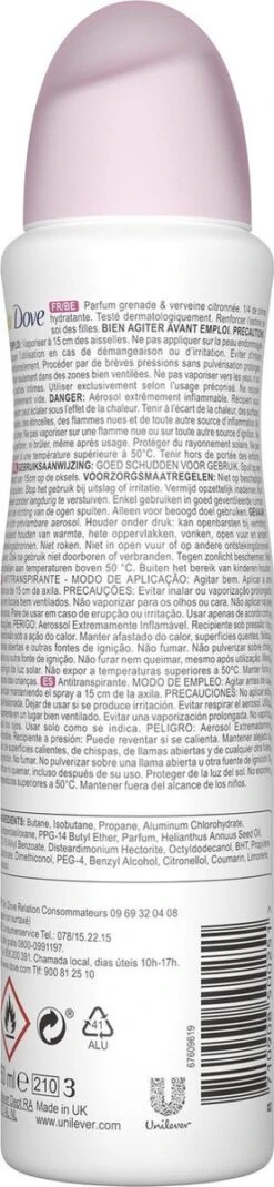 Dove Go Fresh Anti-transpirant Deodorant Pomegranate - 6 X 150 Ml - Voordeelverpakking -Winkel Voor Persoonlijke Verzorging 277x1200