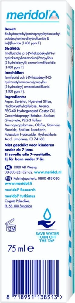 Meridol Tandvlees Tandpasta 3 X 75ml - Voordeelverpakking -Winkel Voor Persoonlijke Verzorging 300x1200 2