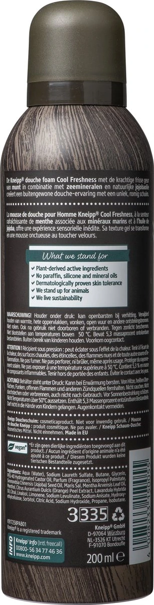Kneipp Men - Cool Freshness - Douche Foam 7 Kneipp Men - Cool Freshness - Douche Foam - Afbeelding 5