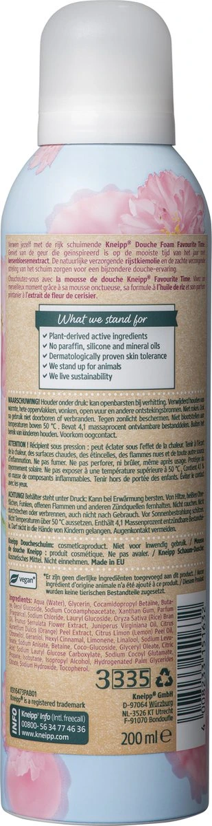Kneipp Favourite Time - Douche Foam 7 Kneipp Favourite Time - Douche Foam - Afbeelding 5