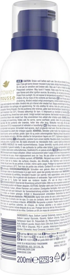 Dove Deeply Nourishing Doucheschuim - 6 X 200ml - Voordeelverpakking -Winkel Voor Persoonlijke Verzorging 309x1200 7