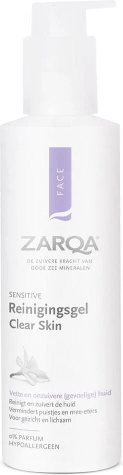 Zarqa Reinigingsgel Clear Skin 200 Ml -Winkel Voor Persoonlijke Verzorging 312x1200