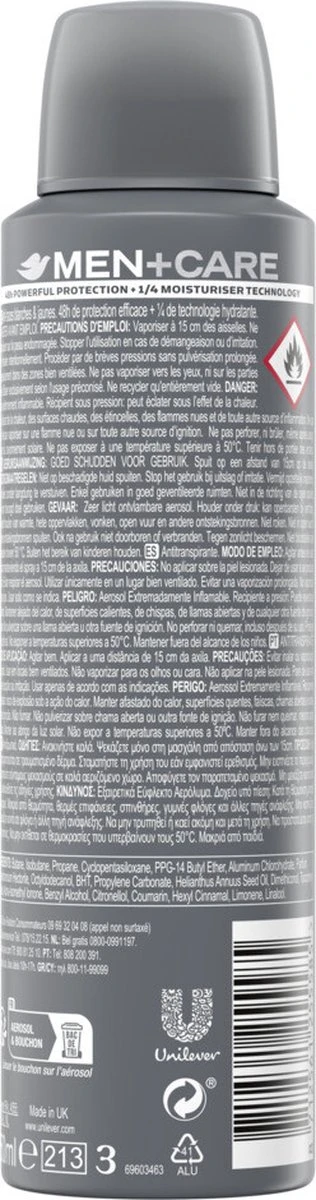 Dove Men+Care Invisible Dry Anti-transpirant Deodorant Spray - 6 X 150 Ml - Voordeelverpakking 13 Dove Men+Care Invisible Dry Anti-transpirant Deodorant Spray - 6 X 150 Ml - Voordeelverpakking - Afbeelding 11