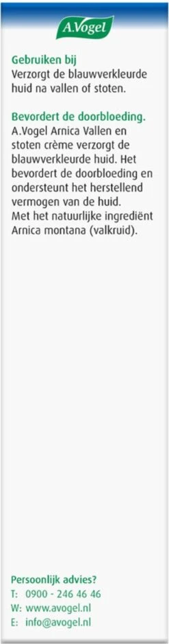 A.Vogel Arnica Vallen En Stoten Crème - Verzorgt De Blauwverkleurde Huid - 30 G -Winkel Voor Persoonlijke Verzorging 316x1200 2