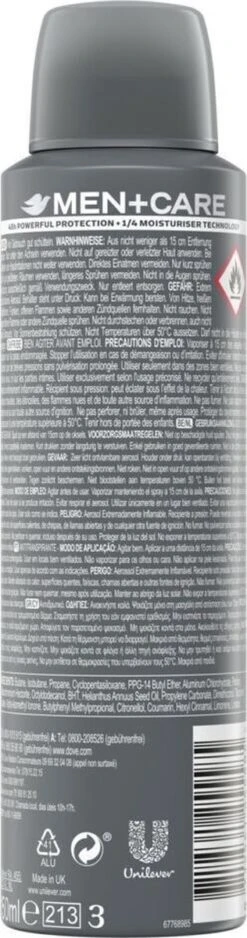 Dove Men+Care Invisible Dry Anti-transpirant Deodorant Spray - 6 X 150 Ml - Voordeelverpakking 22 Dove Men+Care Invisible Dry Anti-transpirant Deodorant Spray - 6 X 150 Ml - Voordeelverpakking -Winkel Voor Persoonlijke Verzorging 316x1200