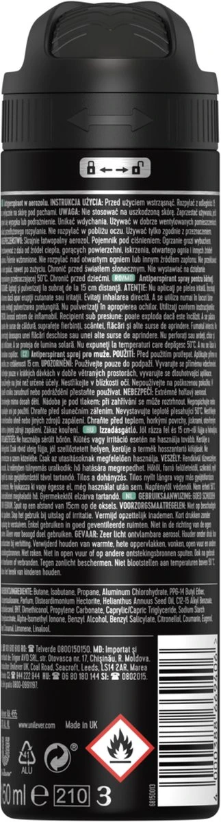 Rexona Men Sensitive Anti-transpirant Spray - 6 X 150 Ml - Voordeelverpakking 5 Rexona Men Sensitive Anti-transpirant Spray - 6 X 150 Ml - Voordeelverpakking - Afbeelding 3