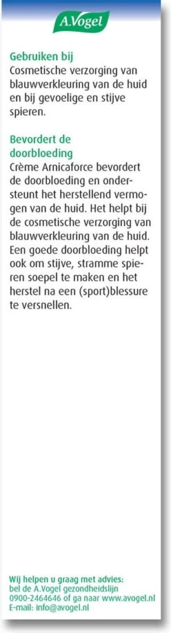 A.Vogel Arnica Vallen En Stoten Crème - Verzorgt De Blauwverkleurde Huid - 30 G -Winkel Voor Persoonlijke Verzorging 324x1200 3