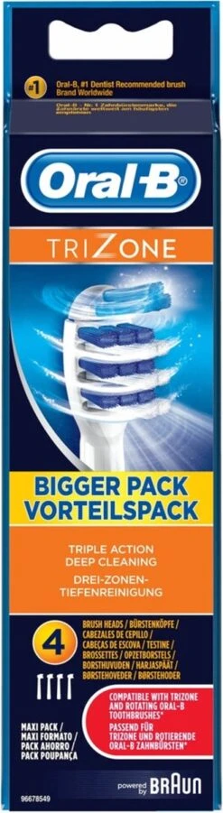 Oral B Oral-B TriZone - Opzetborstels - 4 Stuks -Winkel Voor Persoonlijke Verzorging 329x1200