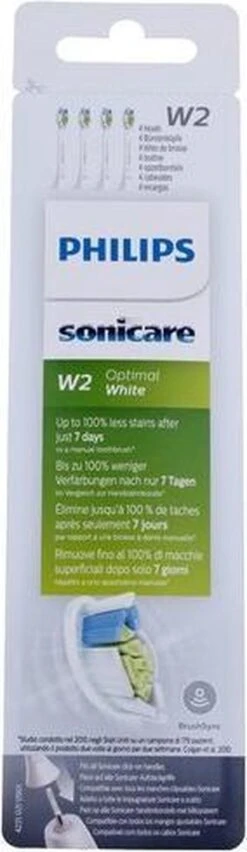 Philips Sonicare W2 Optimal White HX6064/10 - Opzetborstels - 4 Stuks -Winkel Voor Persoonlijke Verzorging 348x1200