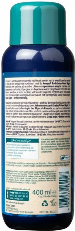 Kneipp Good Night - Badschuim -Winkel Voor Persoonlijke Verzorging 390x1200 3