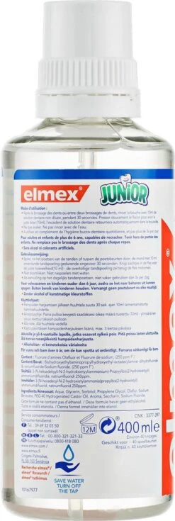 Elmex Junior (6-12 Jaar) Mondwater - 2 X 400ml - Voordeelverpakking -Winkel Voor Persoonlijke Verzorging 403x1200 1
