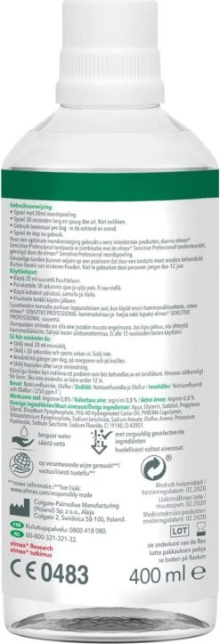 Elmex Mondwater Sensitive Professional - 3 X 400 Ml - Voordeelverpakking -Winkel Voor Persoonlijke Verzorging 410x1200 1