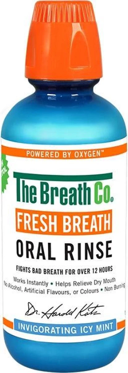 The Breath Co Mondwater - Icy - Mint - 500 ML - Tegen - Slechte Adem - Droge Mond - Ontstoken Tandvlees 3 The Breath Co Mondwater - Icy - Mint - 500 ML - Tegen - Slechte Adem - Droge Mond - Ontstoken Tandvlees