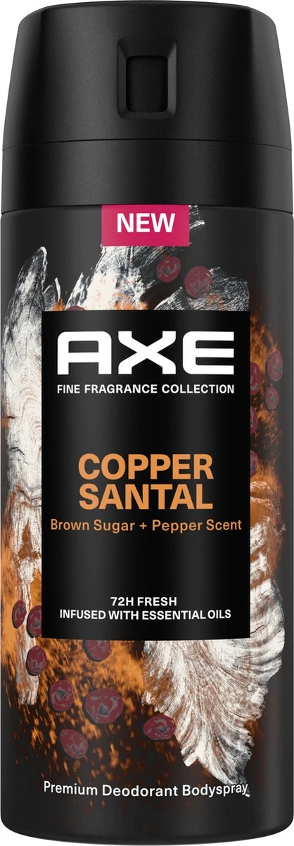 AXE Fine Fragrance Collection Copper Santal Premium Deodorant Bodyspray 150 Ml 4 AXE Fine Fragrance Collection Copper Santal Premium Deodorant Bodyspray 150 Ml - Afbeelding 2