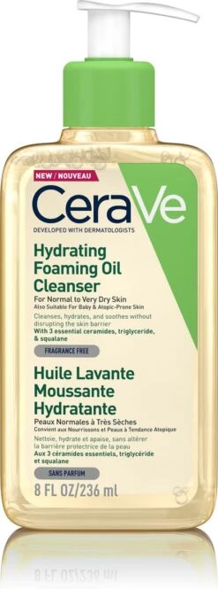 CeraVe - Hydrating Foaming Oil Cleanser - Voor Normale Tot Droge Huid - 236ml