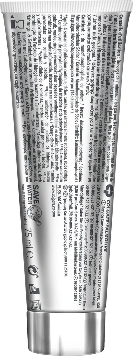 Colgate® Colgate Max White Ultimate Whitening Tandpasta 75ml 14 Colgate® Colgate Max White Ultimate Whitening Tandpasta 75ml - Afbeelding 12