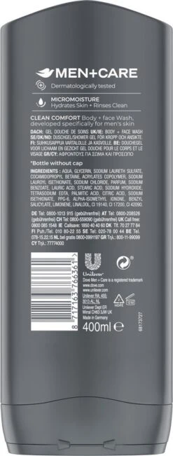 Dove Men+Care Clean Comfort Douchegel - 6 X 400 Ml - Voordeelverpakking 16 Dove Men+Care Clean Comfort Douchegel - 6 X 400 Ml - Voordeelverpakking -Winkel Voor Persoonlijke Verzorging 455x1200 2
