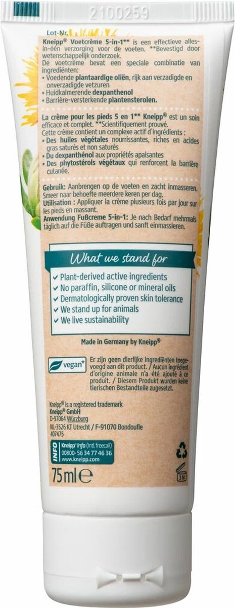 Kneipp Voetcrème 5-in-1 4 Kneipp Voetcrème 5-in-1 - Afbeelding 2