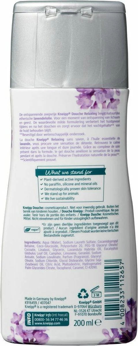 Kneipp Relaxing - Douchegel 8 Kneipp Relaxing - Douchegel - Afbeelding 6