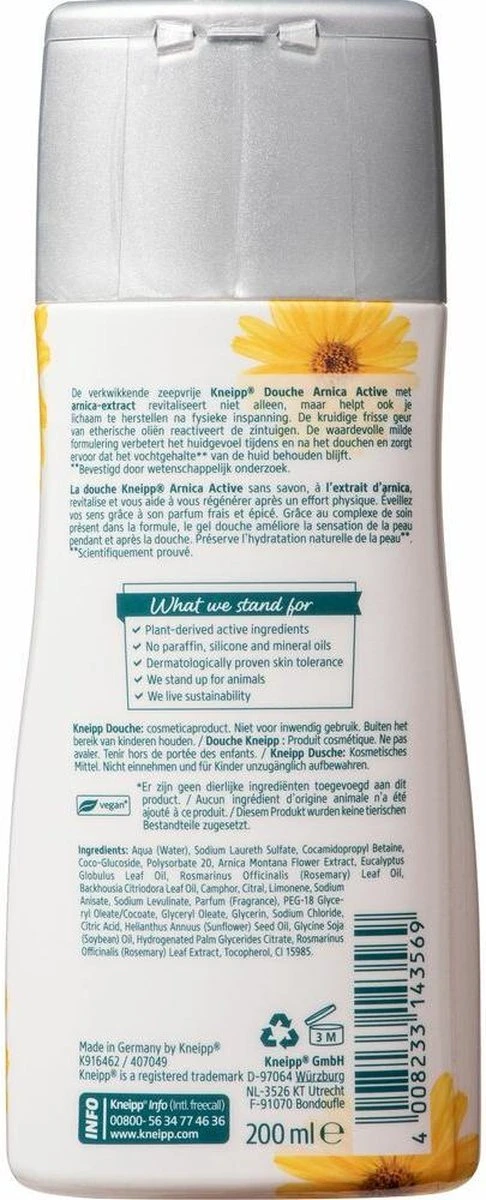 Kneipp Arnica Active - Douchegel 7 Kneipp Arnica Active - Douchegel - Afbeelding 5