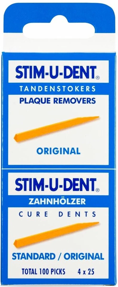 Stimudent Origineel - 4x 25 St - Tandenstoker 3 Stimudent Origineel - 4x 25 St - Tandenstoker
