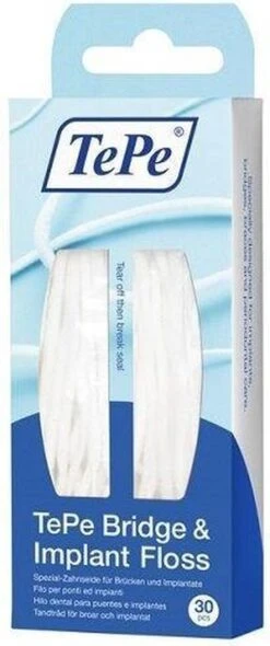 Tepe Floss Bridge & Implant 30 St 17 Tepe Floss Bridge & Implant 30 St -Winkel Voor Persoonlijke Verzorging 502x1200 1
