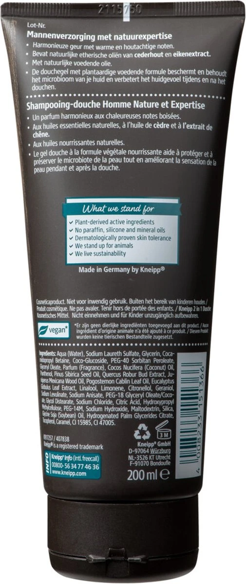 Kneipp Men - Warm Woods - Douche 2-in-1 11 Kneipp Men - Warm Woods - Douche 2-in-1 - Afbeelding 9
