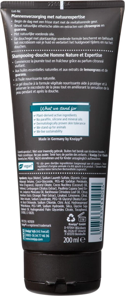 Kneipp Men - Ready To Go - Douche 2-in-1 4 Kneipp Men - Ready To Go - Douche 2-in-1 - Afbeelding 2
