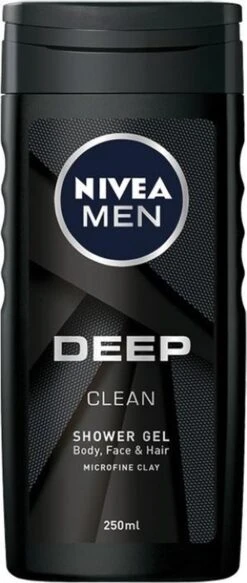NIVEA MEN DEEP Clean Shower Gel - 6 X 250 Ml - Voordeelverpakking - Douchegel -Winkel Voor Persoonlijke Verzorging 508x1200 1